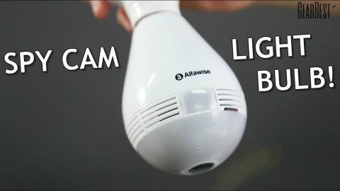 Wireless spy camera disguised as light bulb - GearBest