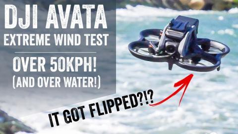DJI Avata High Wind Test - 50+KPH Winds!