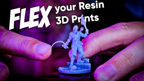 How to make any Resin 3D Print more Flexible