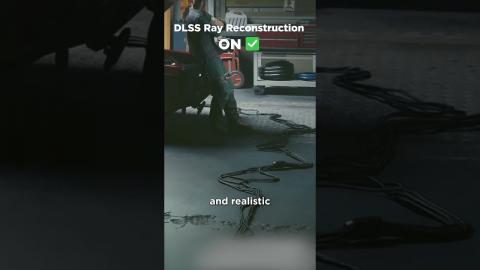 Nvidia DLSS 3.5 Ray Reconstruction Cyberpunk 2077 #shorts