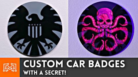 Custom Car Badges (WITH A SECRET) // How-To