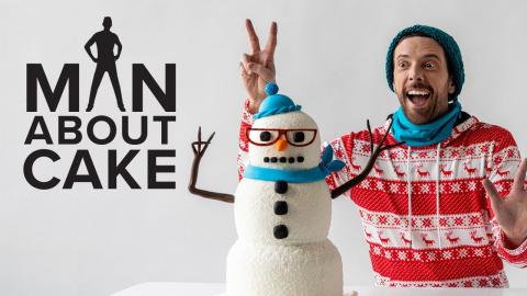 Hipster Snowman Cake ⛄️✌️ Man About Cake with Joshua John Russell