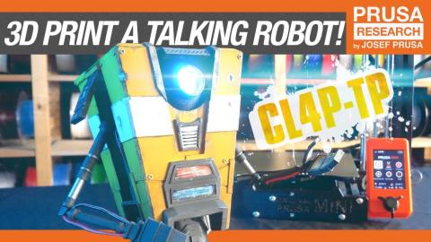 3D print a talking robot with animated LEDs - Claptrap tutorial