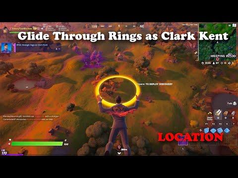 Glide Through Rings as Clark Kent Location - Fortnite