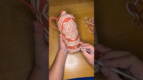 This Pottery Art Is So Satisfying???????????????? #satisfying #shortvideo #youtubeshorts