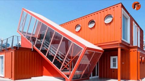 12 Unbelievable Shipping Container & Folding Structures