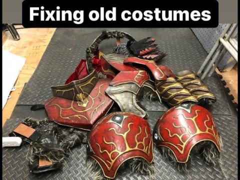 Evil Ted Live: Fixing old costumes Part 2