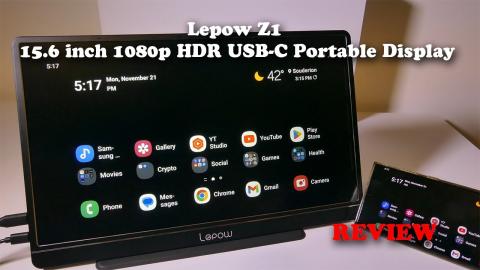 Lepow Z1 15.6 inch 1080p HDR USBC Portable Display REVIEW