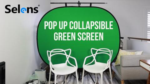 Selens Foldable Green Screen Backdrop for YouTube and Streaming Videos