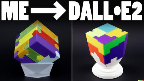 DALL•E 2 redesigns my Tsugite Cube #shorts