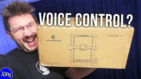 VOICE CONTROL? Wizmaker P-1 Unbox & First Use LIVE!