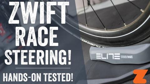 Zwift's New Road Steering with Elite Sterzo Smart // Hands-on Ride!