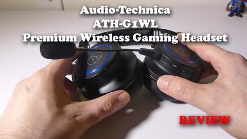 Audio-Technica ATH-G1WL Premium Wireless Gaming Headset Mic Test and REVIEW