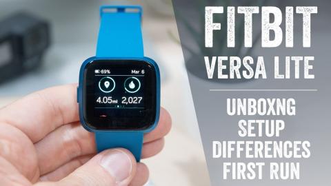 Fitbit Versa Lite: Unboxing, Tech Specs, First Run, Comparisons!