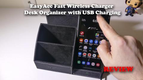EasyAcc - Fast Wireless Charger Desk Organizer with USB Charging Review