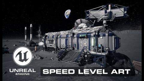 Speed Level Art - Lunar Base - Unreal Engine 4