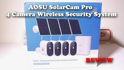 AOSU SolarCam Pro 4 Camera Wireless Security System REVIEW