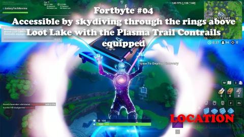 Fortbyte #04 - Accessible by skydiving through the rings above Loot Lake