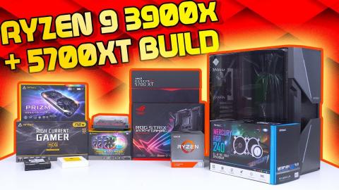 $2500 Gaming PC Timelapse Build - Red Avenger [Ryzen 9 3900X + 5700 XT]