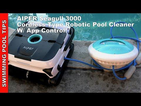 Aiper Seagull 3000 Cordless Type Robotic Pool Cleaner with Bluetooth App Control!
