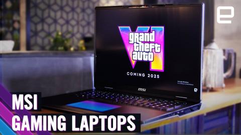 New MSI gaming laptop lineup hands-on at CES 2024