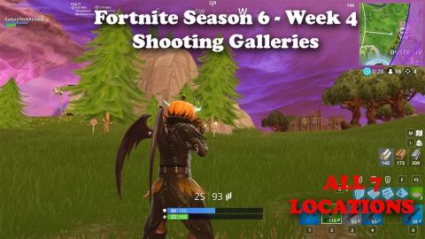 Fortnite - All Shooting Gallery Locations (Season 6, Week 4 Challenge)