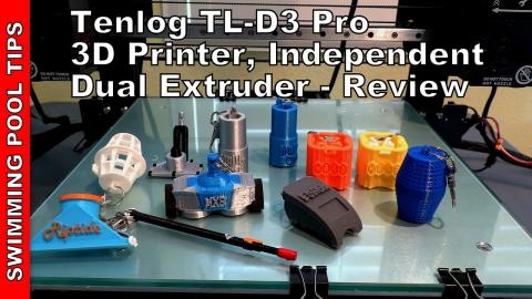 Tenlog TL-D3 Pro 3D Printer, Dual Independent Extruder, Duplicate and Mirror Mode, Print in 2-Colors