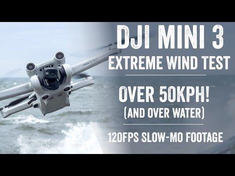 DJI Mini 3 Pro High Wind Test - 50KPH Winds!