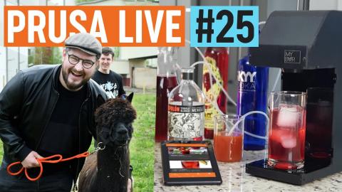 MyBar open-source coctail machine, Prusa alpacas - PRUSA LIVE #25