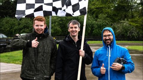 WHEELBARROW RACING with JAMES BRUTON & TOM STANTON