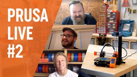 PRUSA LIVE #2 - FW 3.9.0 features, twitter Q&A, latest news from Prusa, MF Prague and more!