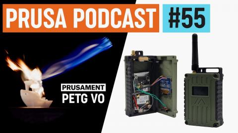 Prusa 3D Printing Podcast #55 - Meshtastic (open-source mesh comms), Self-extinguishing Prusament V0