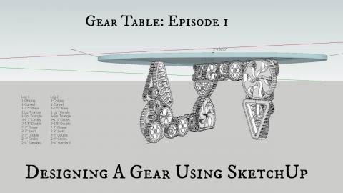 Gear Series 1: Designing Gears in SketchUp