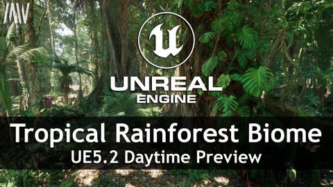MAWI Tropical Rainforest | Unreal Engine 5.2 | Daytime Preview #unrealengine #UE5 #gamedev