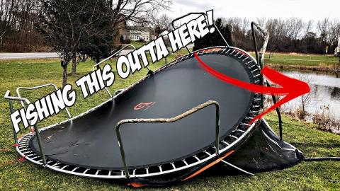 Dragging my Trampoline out of my Pond / Rochester Makerfaire 2019 - Sundays with Jessy