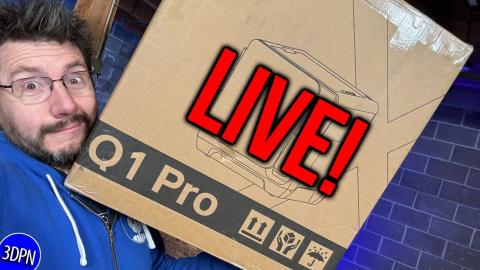 PRO? QIDI Q1 Pro Unbox & First Print LIVE!