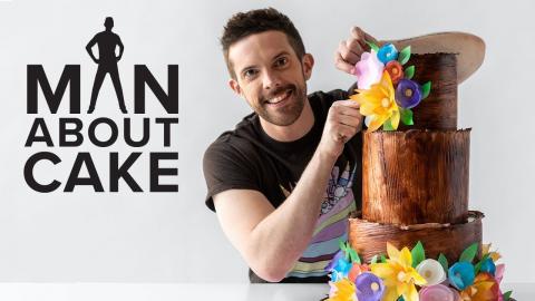 DIY Wedding Cake with Wafer Paper Flowers ???? Man About Cake with Joshua John Russell