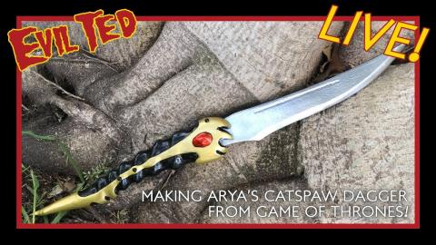 Making Arya's Catspaw Dagger from Game Of Thrones + Free Pattern.