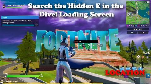 Search the hidden E in the Dive! Loading Screen LOCATION