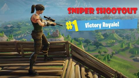 Fortnite - Sniper Shootout Fun with - TheOneAllyTV (I'm getting better)