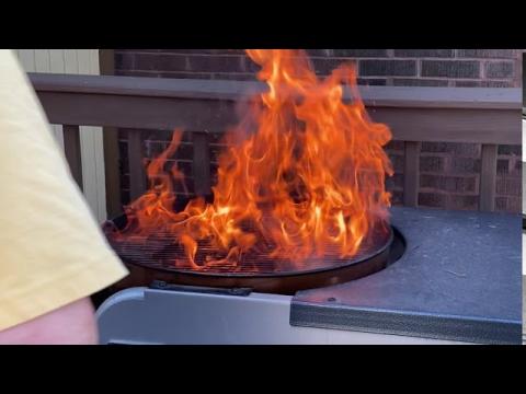 Cooking over twigs, the "Vigneron" method, totally wild and awesome!