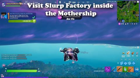 Visit Slurp Factory inside the Mothership - Fortnite
