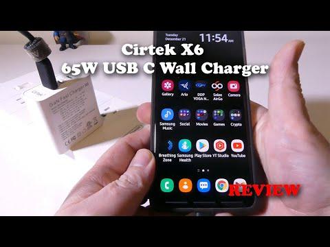Cirtek X6 65W USB C 3 Port Wall Charger REVIEW