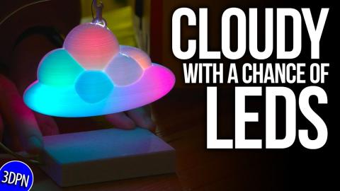 3D Printed Cloud WITH LED LIGHTS! // Fan Mail Friday