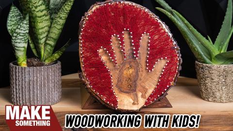 String Art Woodworking Project You Can Make with the Kids!