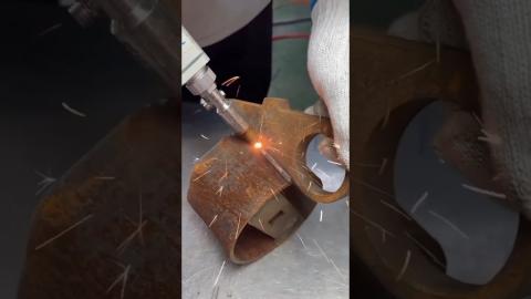 Satisfying Laser Welding Can Join 2 Metal With Ease????????????????#satisfying #shorts