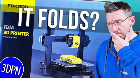 IT FOLDS? Fokoos Odin-5 F3 LIVE Unbox & First Print!