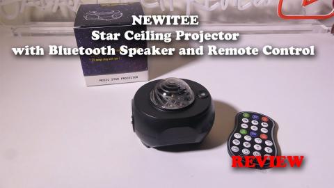 NEWITEE Galaxy Ceiling Projector with Bluetooth Speaker REVIEW
