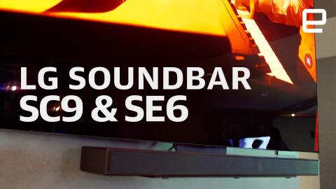 LG Soundbar SC9 and SE6 first look at CES 2023