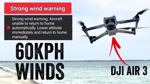 DJI Air 3: Crazy Wind Storm Test (Tons of Footage)!